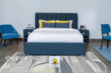 Blue Straight Line Box Bed 5 X 6