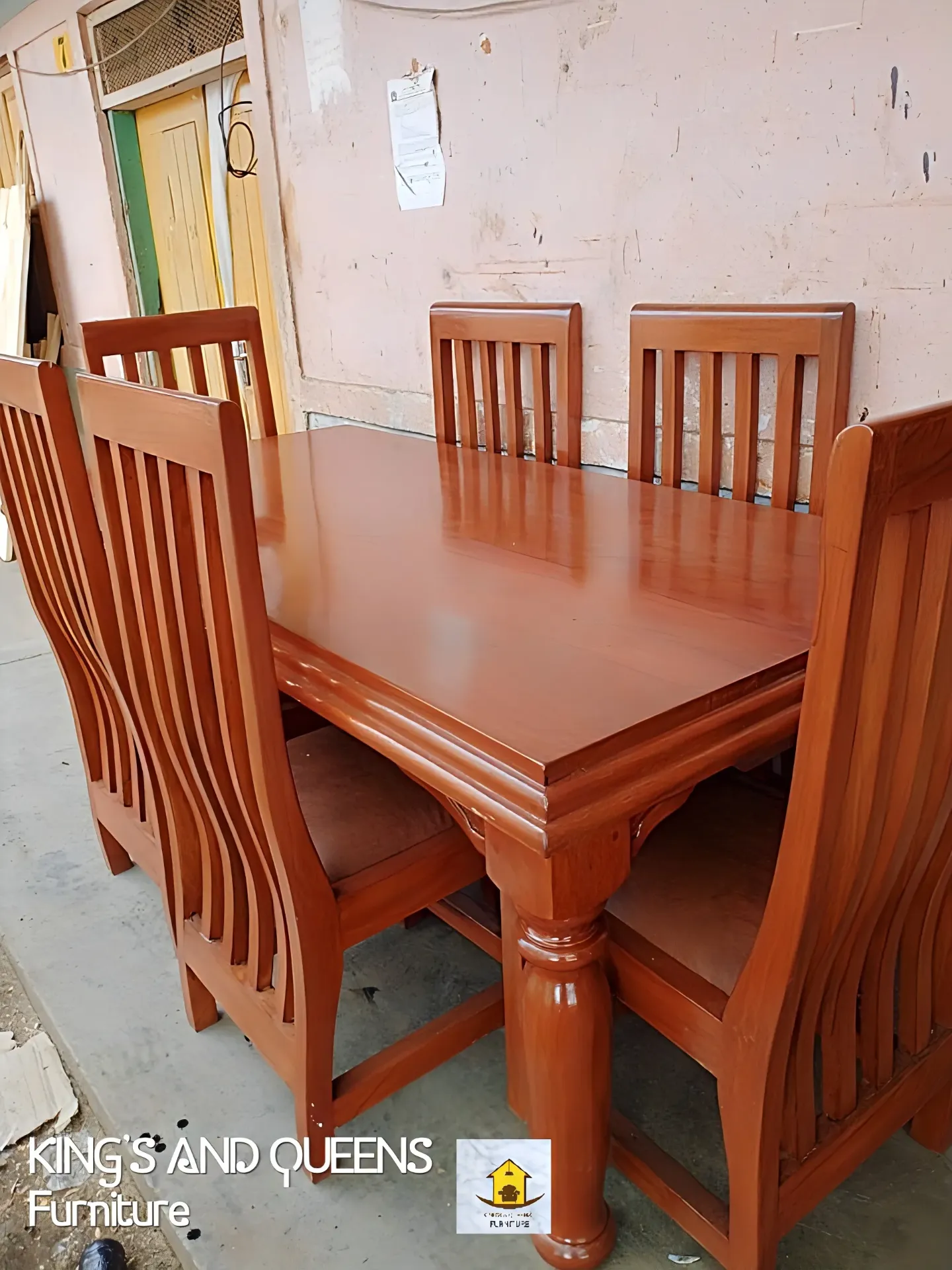6 Seater Mahogany Dining Set
