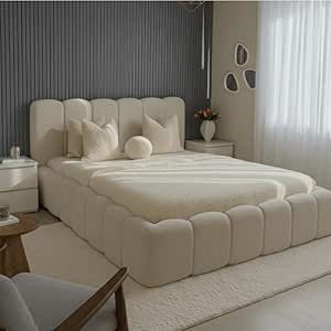 5 X 6 Off White Bubble Bed